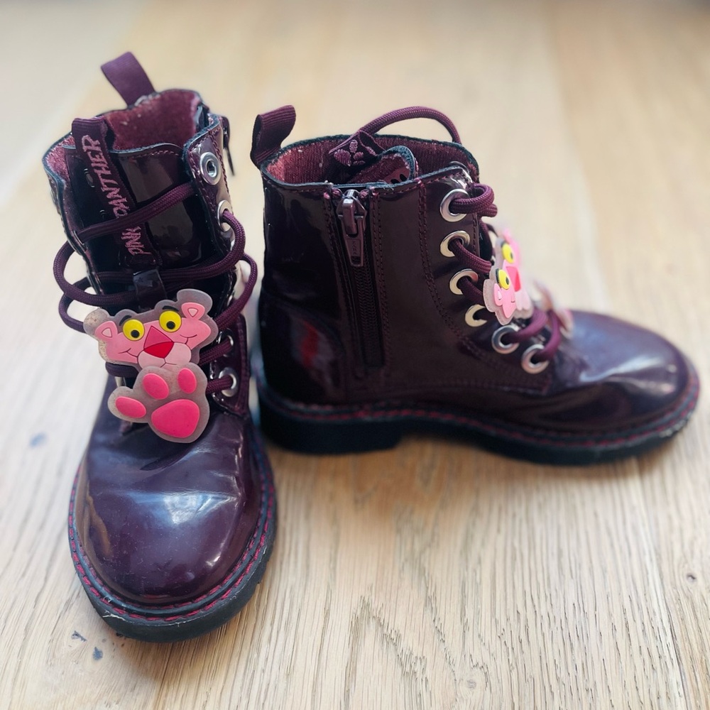 Zara Kids Burgandy Rain Boots. Zara Girl rain boots.